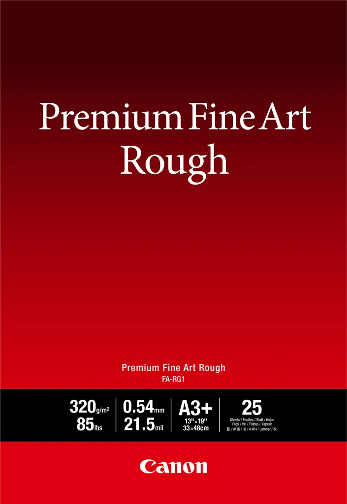 Canon FA-RG1 A3+ Premium Fine Art: Carta Ruvida Top di Gamma 320g