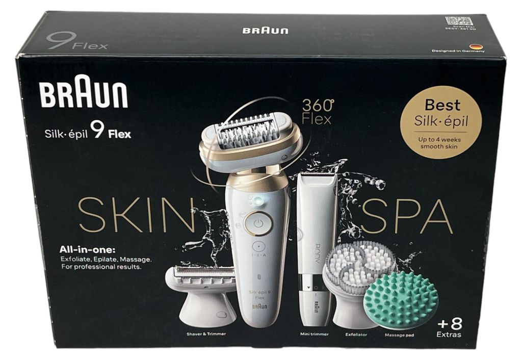 Braun Silk-épil 9 Flex SkinSpa 9-481 3D, Zlato, Biela, Obrázok produktu 