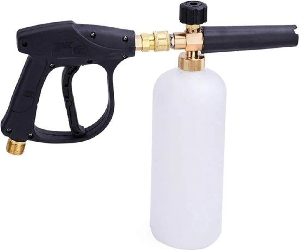 Canon à mousse de voiture avec réservoir 1L et buse rotative en laiton