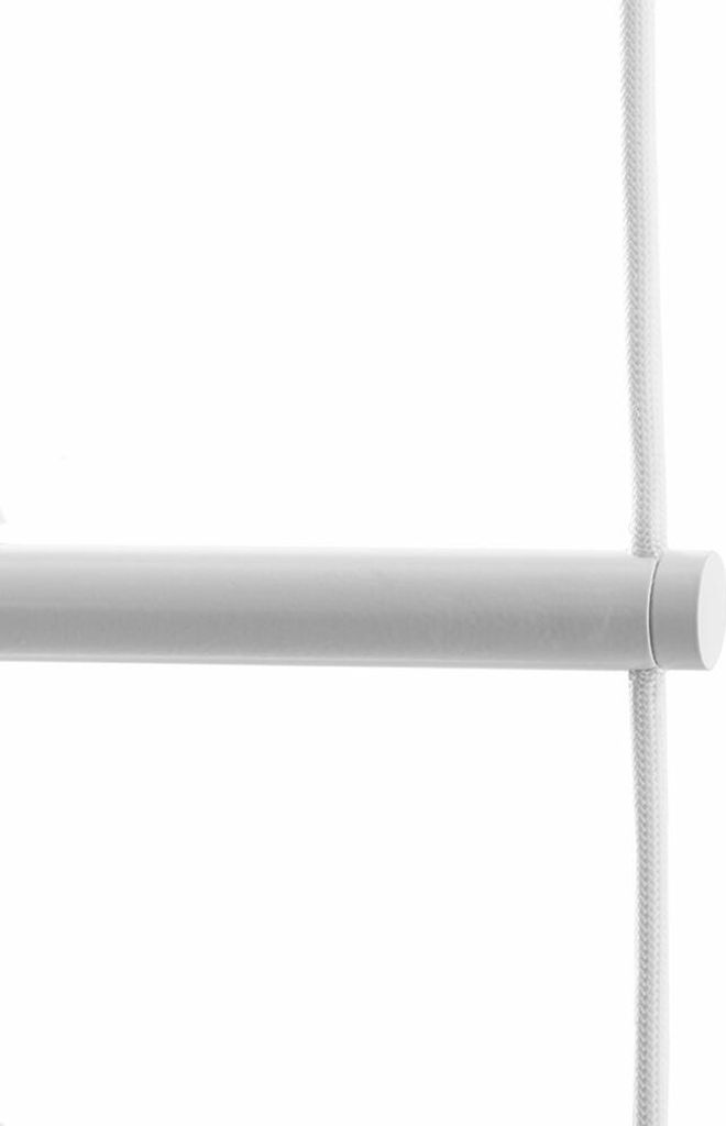Authentics Wardrope Stange Für Kleiderbügel, Zubehör für Seilgarderobe, Stahl, Weiß, 8088056