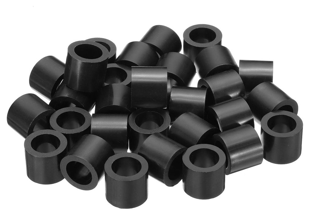 30 Stück M3-Distanzscheiben, runde ABS-Distanzscheiben, 3,2 mm Innendurchmesser, 7 mm Außendurchmesser, 18 mm Länge, gewindelose Unterlegscheibe...