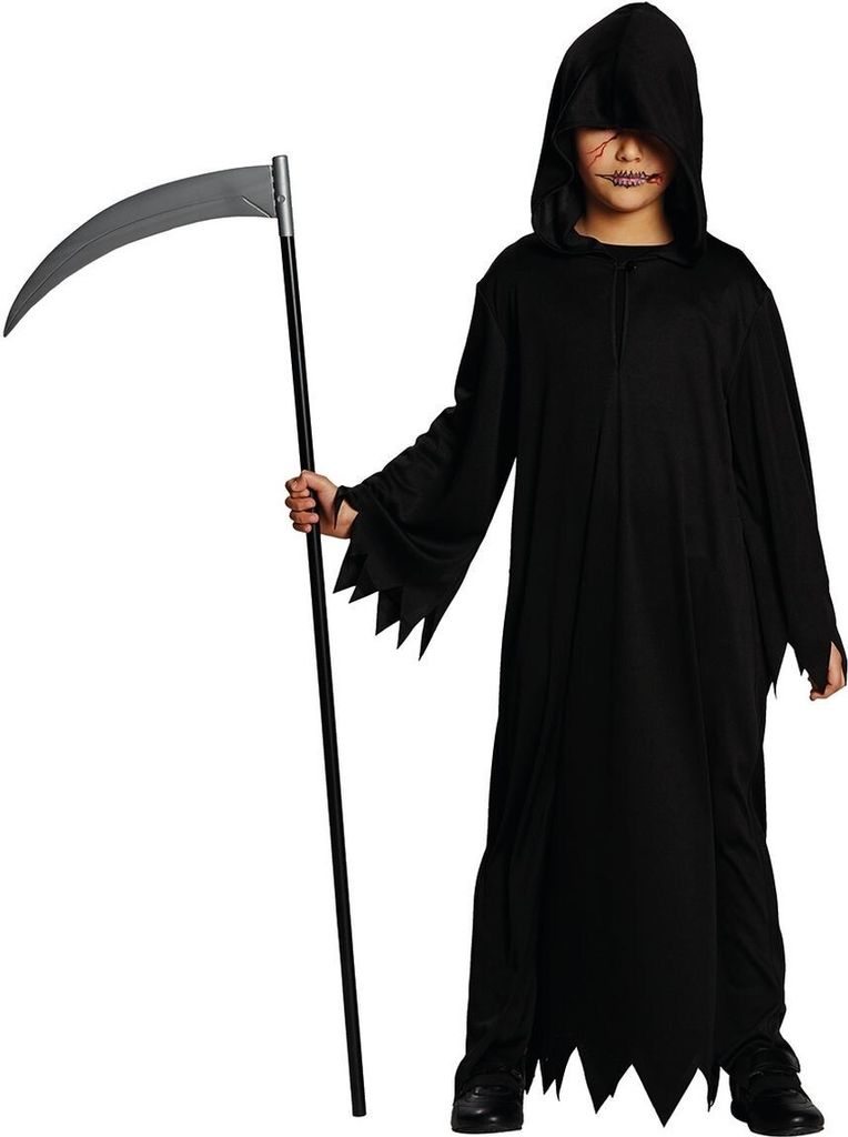 Totengräber Kostüm Friedhof Halloween Jungen Sensenmann Produktbild 