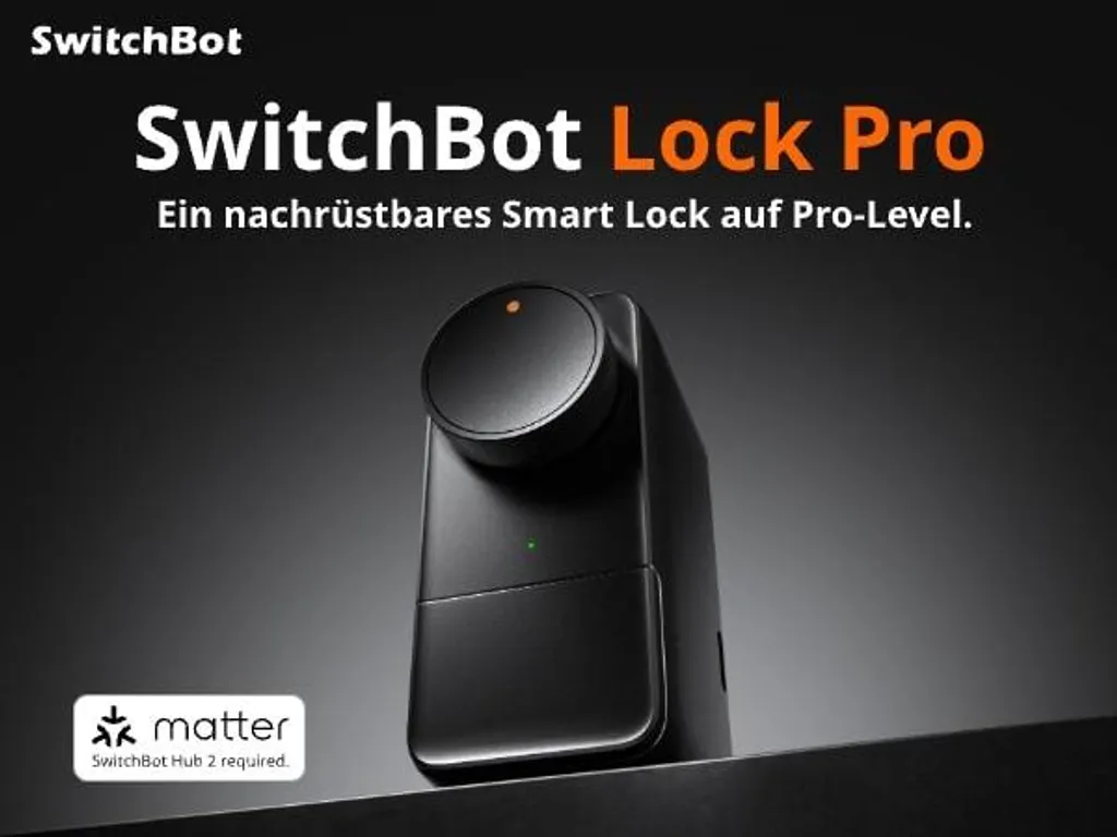 Serrure Électronique SwitchBot Lock Pro Noire avec Déverrouillage App