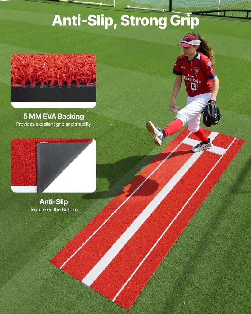 Monticule de lancer de baseball portable 305 cm pour usage intérieur