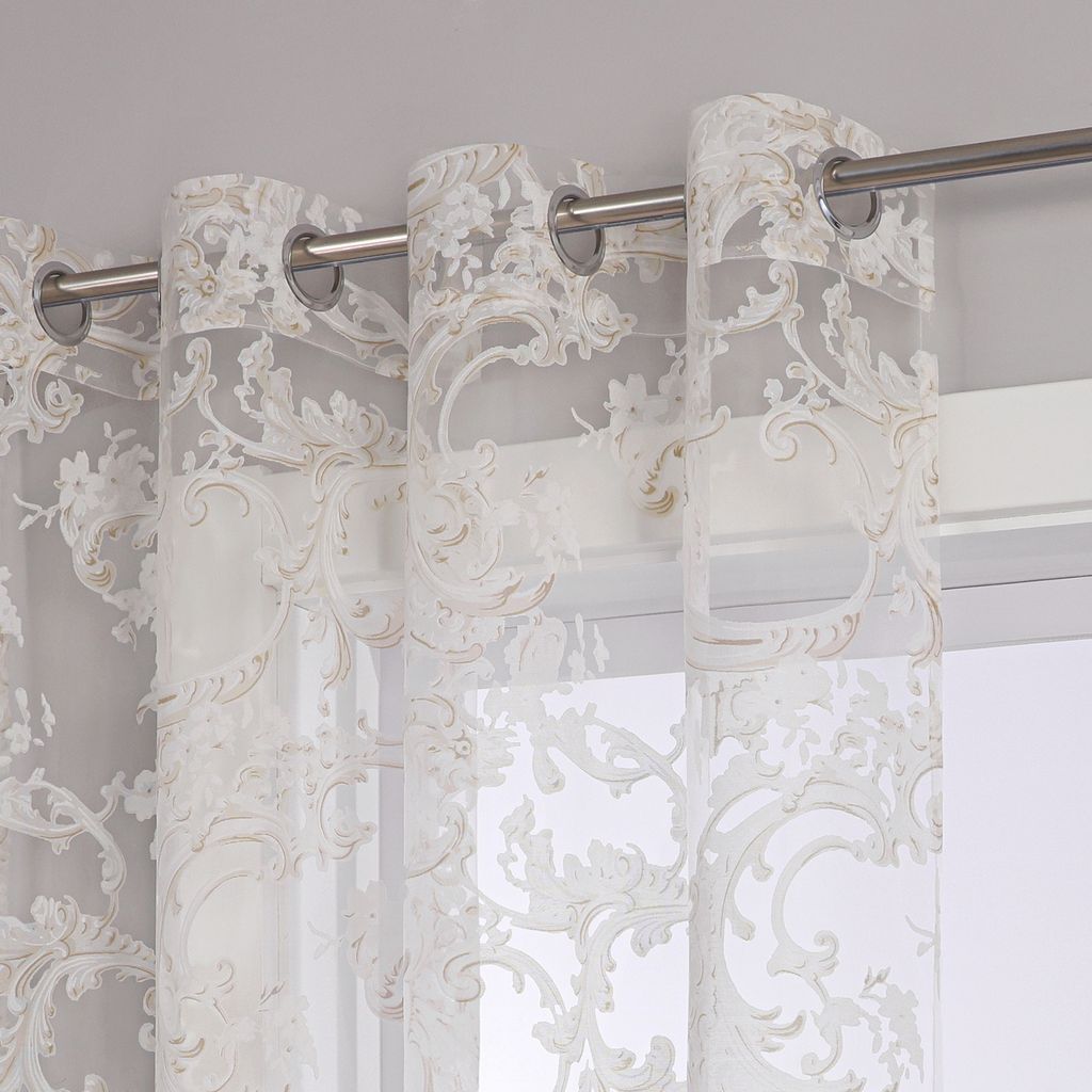 Cortinas Traslúcidas Unidad Con Ojales – 2 Paños De Voile – Colores Modernos – Fáciles De Lavar – Marca Gardinenbox