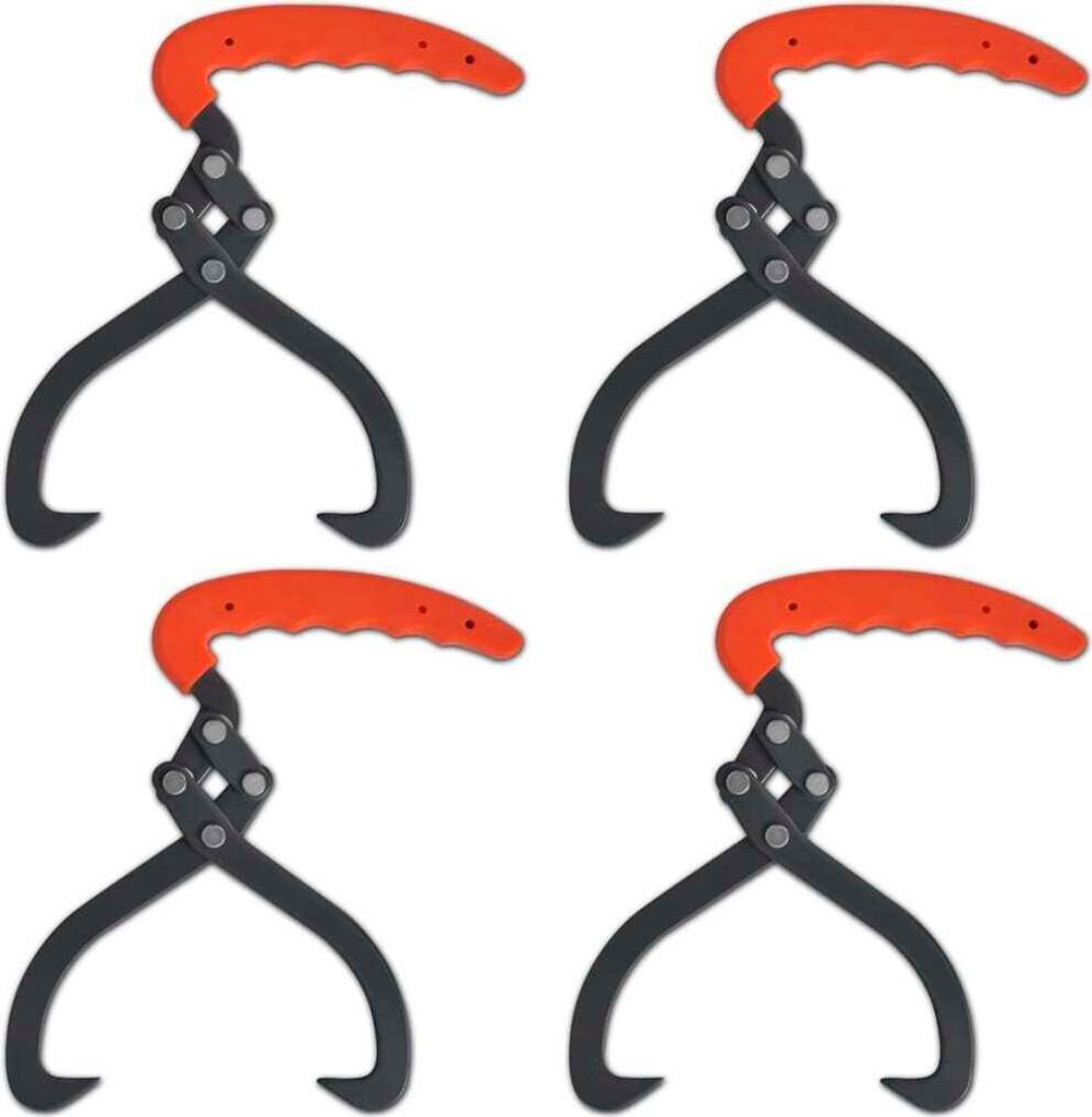 Holzzange mit PVC-Griff 4 Stk.