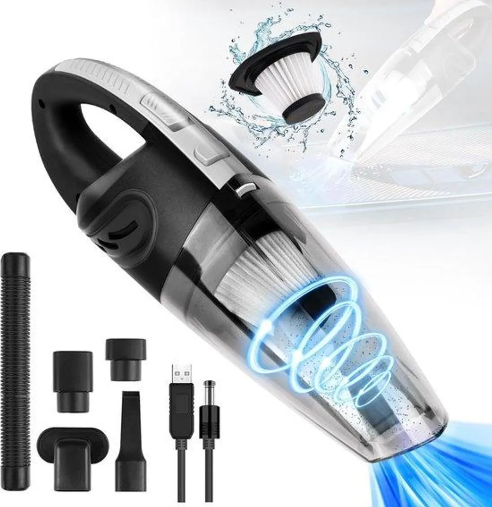 Aspirateur voiture 120W USB : éliminez poussière et liquides facilement
