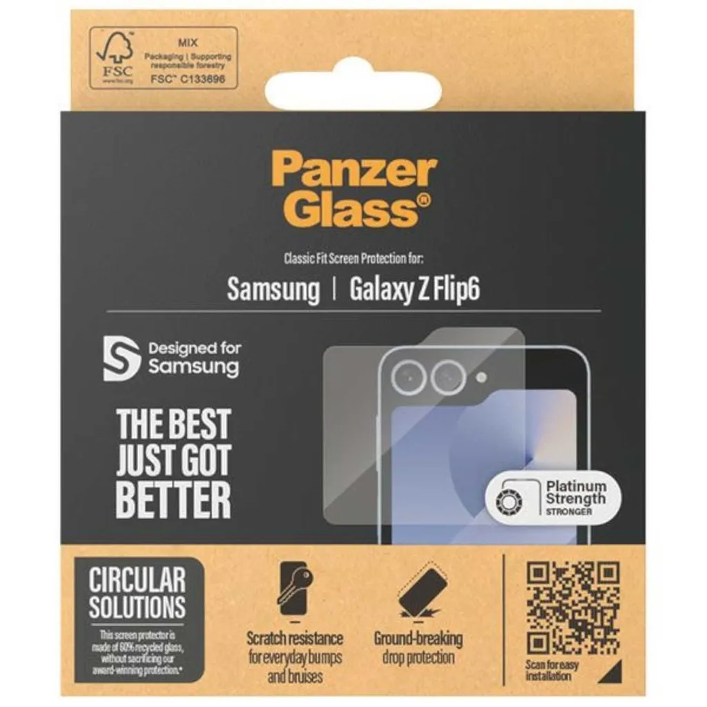 Vetro PanzerGlass Samsung Z Flip7 FE / Flip6 Classic Fit Originale - 5