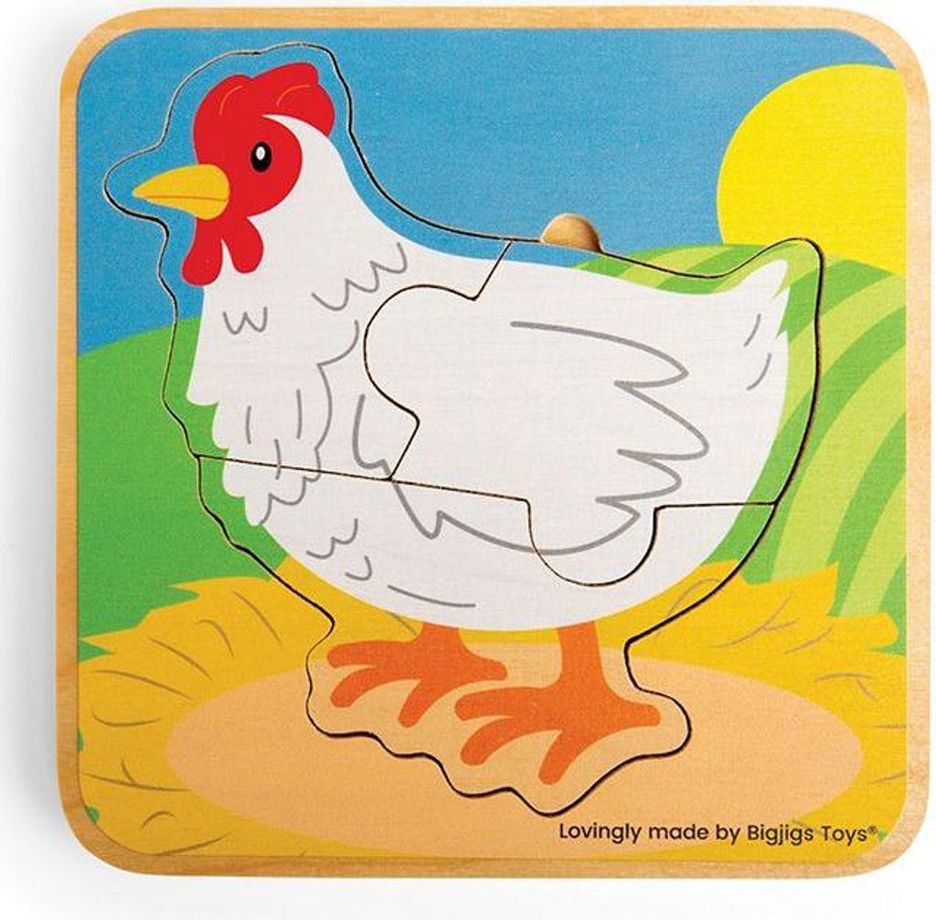 Bigjigs Lebenszyklus-Puzzle Huhn
