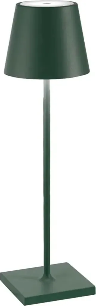 Lampada Poldina Pro Verde Scuro Zafferano | Originale Ricaricabile LED