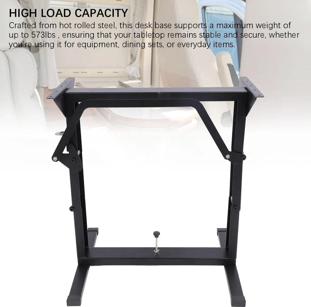 Support de table pliable pour fourgon et maison - Hauteur ajustable - 5