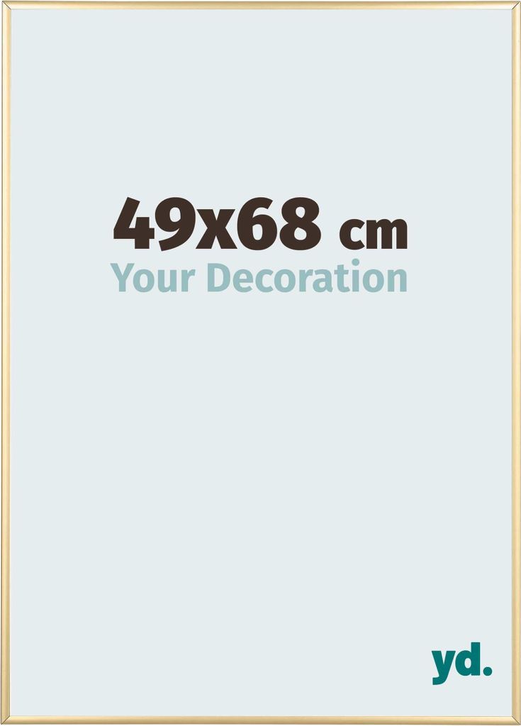 Bilderrahmen, 49x68 cm, Gold, Aluminium, Kent