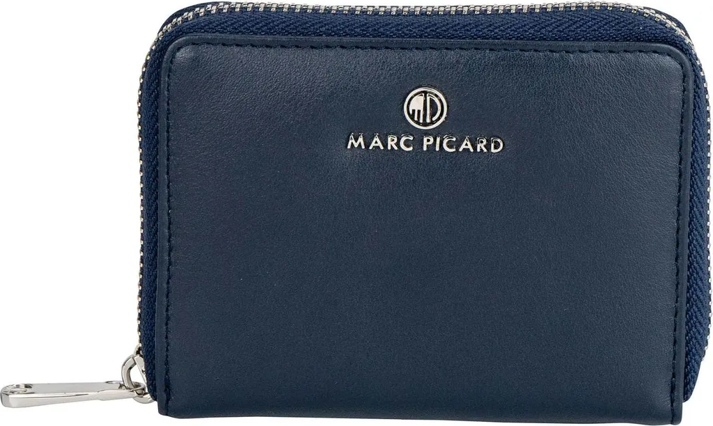 Marc Picard Umbria Zip Wallet Navy - Il Portafoglio Pelle Anti-Smarrimento