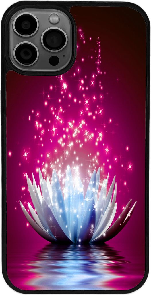 TPU Silikon Hülle für iPhone 16 Pro Handy Cover Case Schutzhülle Handyhülle Bumper MOTIV 255 Lotus Blume