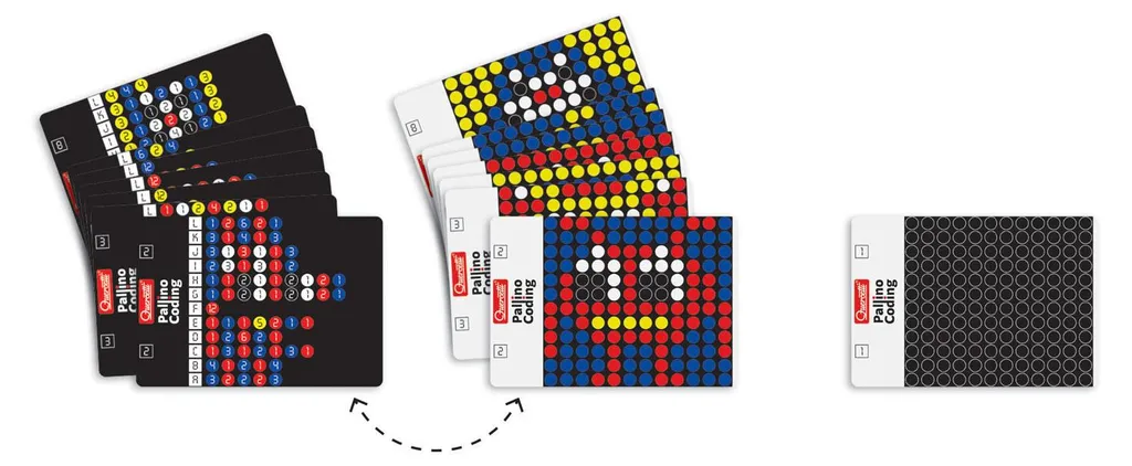 Quercetti Pallino Codage Jeu de Programmation et Mosaïque Éducatif