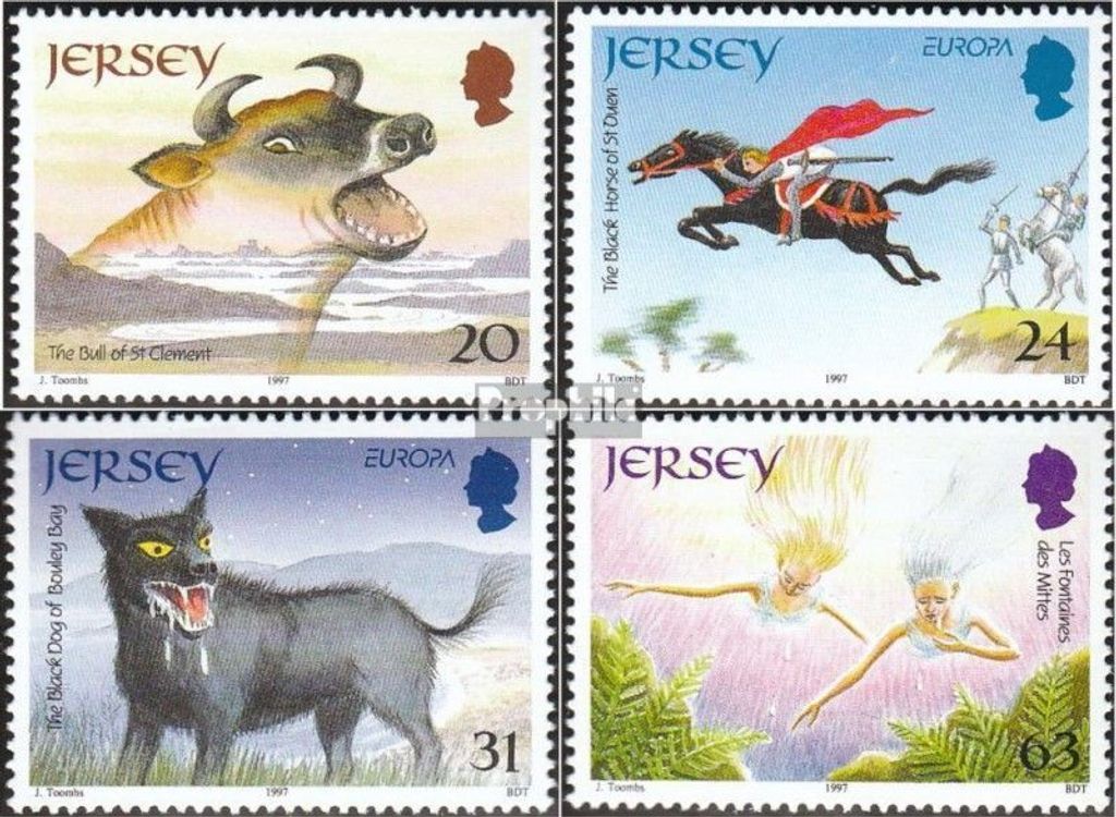 Briefmarken GB - Jersey 1997 Mi 783-786 (kompl.Ausg.) postfrisch Sagen