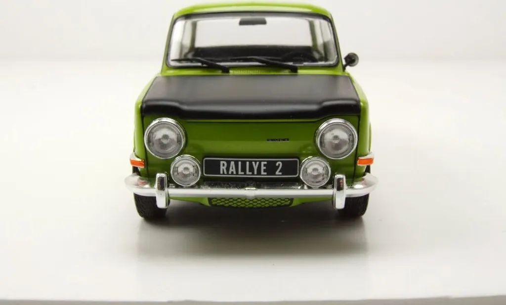Réplique Simca 1000 Rallye 2 1:24 métal durable Whitebox vert clair