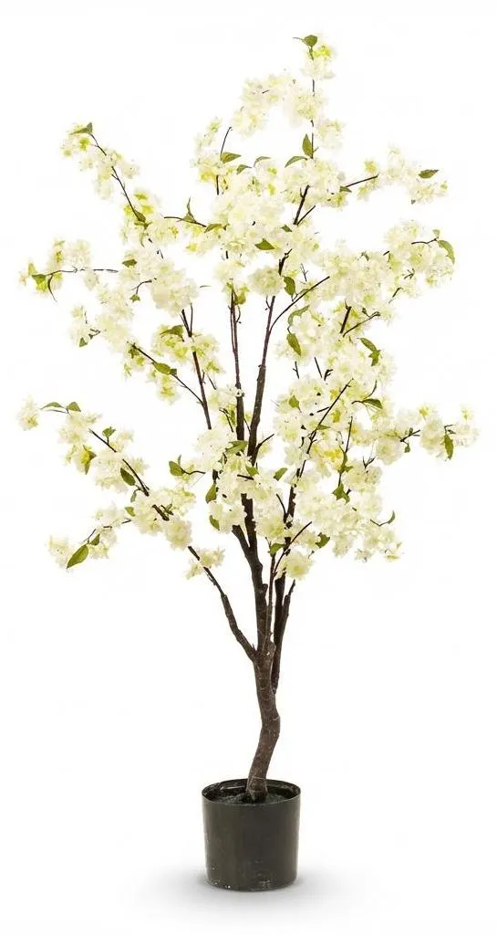 Plante artificielle cerisier en fleurs blanc 135cm Green boutiQ Pro