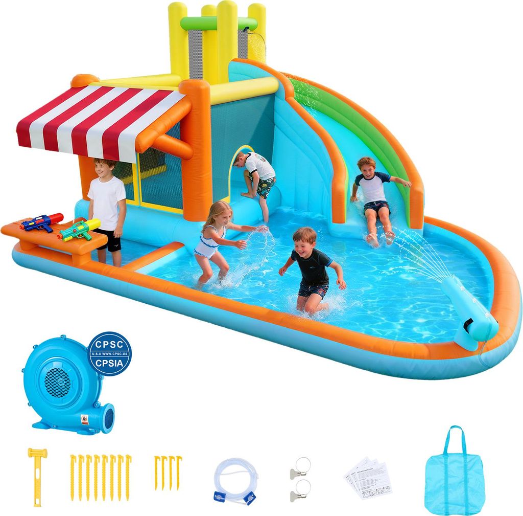 VEVOR Nafukovací vodní skákací hrad Outdoor (455 x 390 x Obrázek produktu 