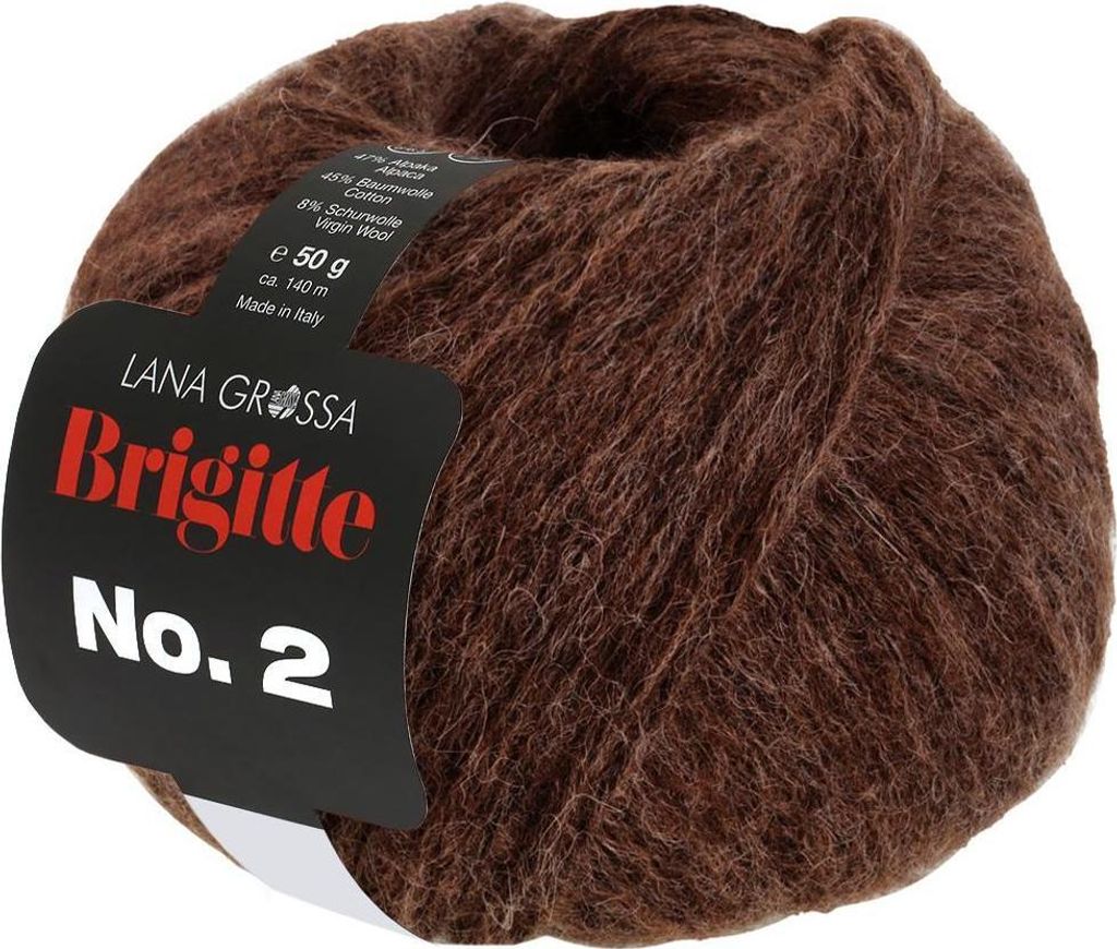 Lana Grossa - Brigitte No. 2 0068 schokobraun Produktbild 
