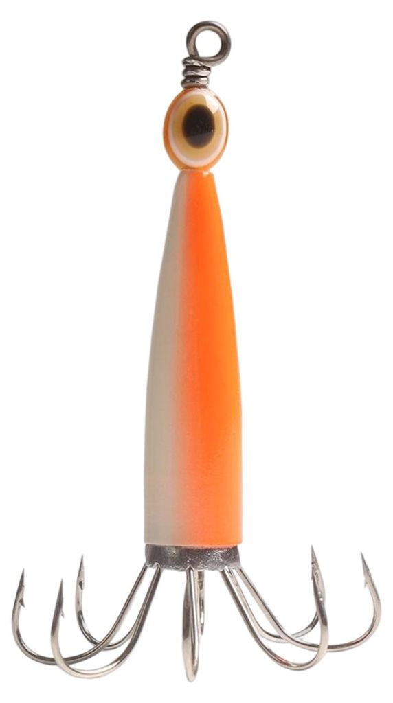 Tintenfisch-Jig-Haken 8/10 Nadeln mit Öhr, scharf, leuchtende Farbe, starke Penetration, Fischlockstoff, universell, im Dunkeln leuchtend, Tintenf...