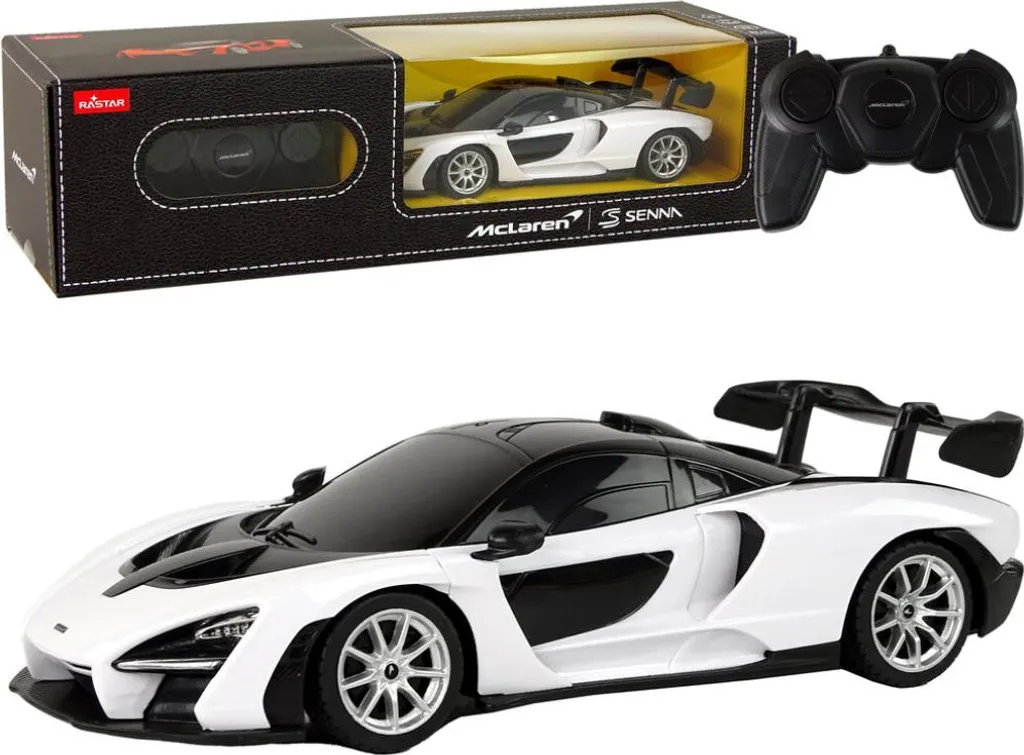 McLaren Senna Blanche RC 1:18 - Voiture Sport Haute Précision Idéale