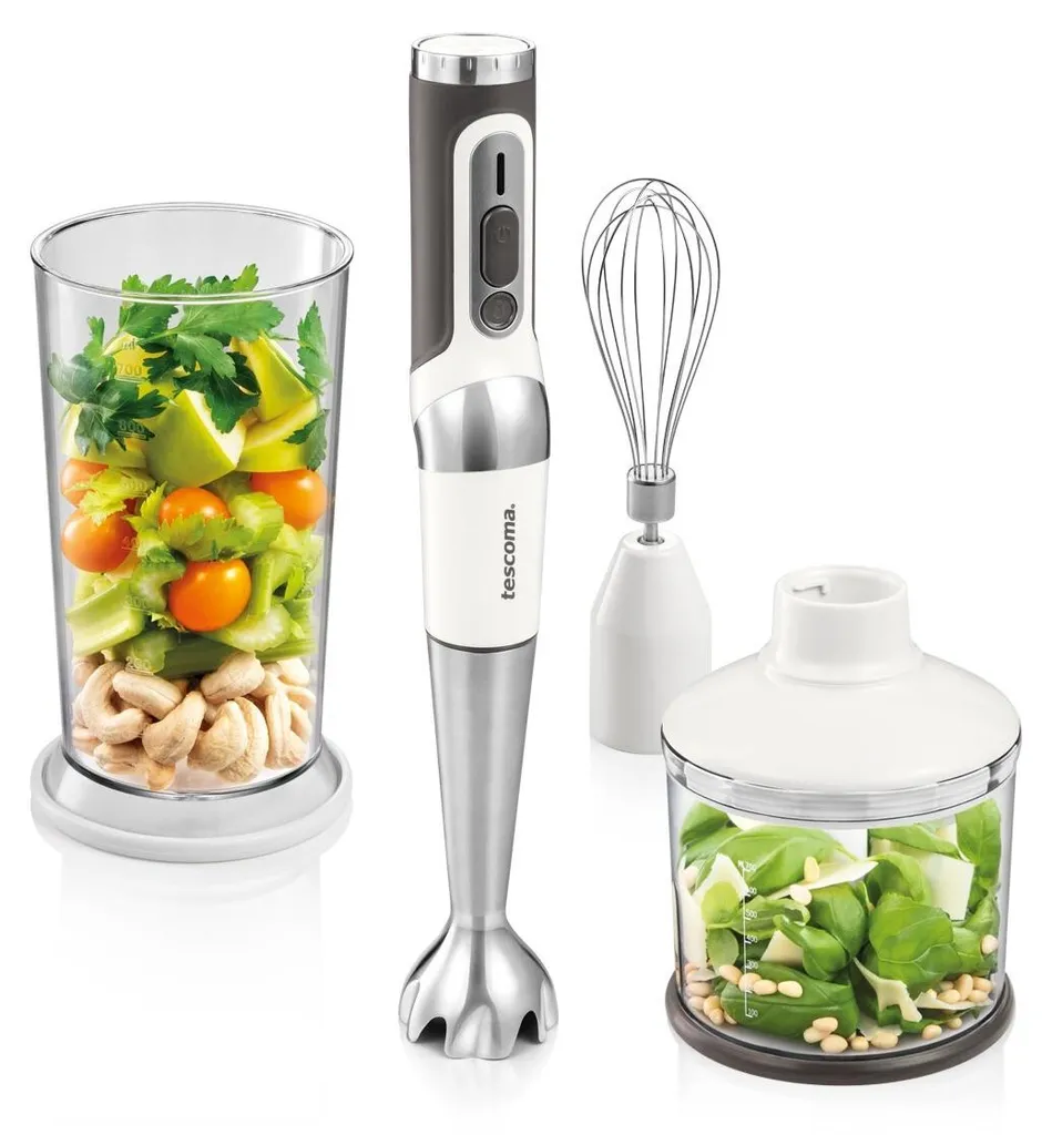 Mélangeur plongeant rechargeable GrandCHEF avec kit complet d'accessoires