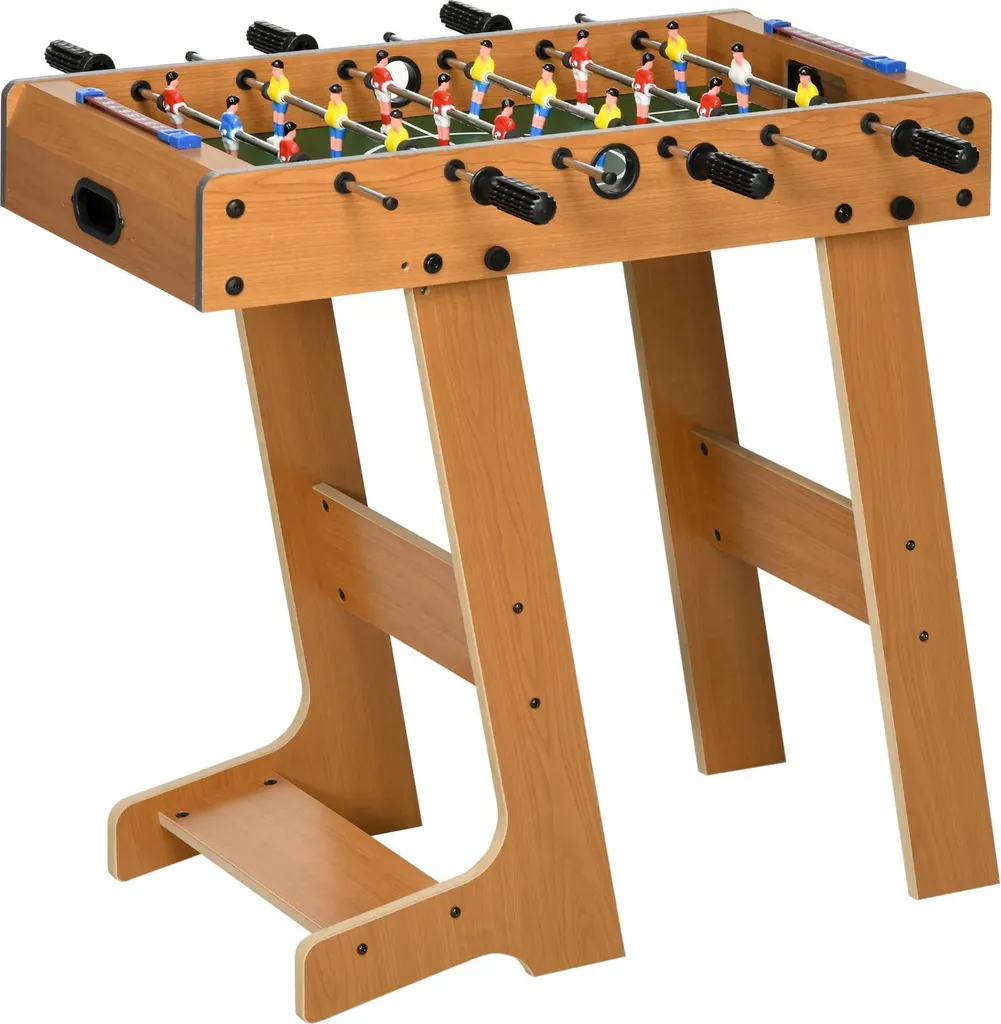 Baby-foot de table pliable 70 cm de hauteur avec 6 poignées ergonomiques