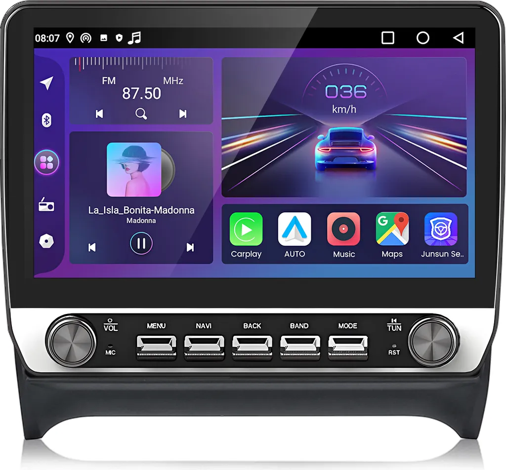 Audi TT 8J Navigatore Android 15 10.1 Pollici CarPlay Wireless