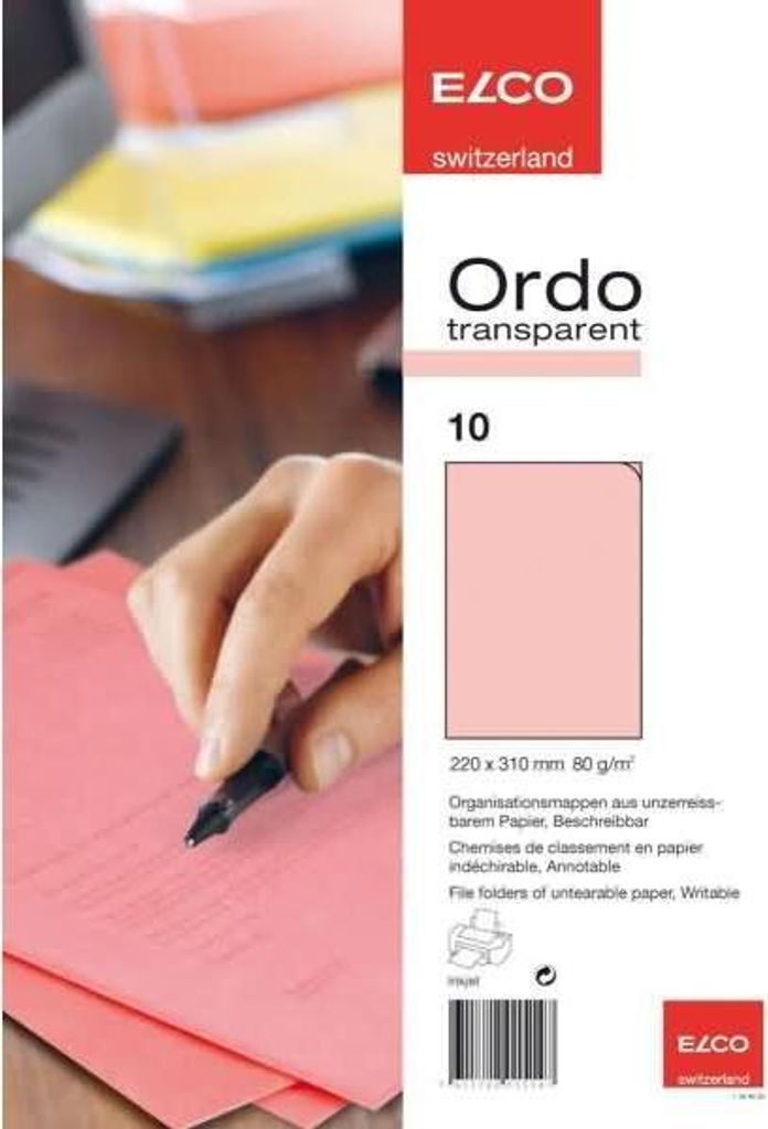 ELCO 73696.94 Aktenhülle Ordo Transp. rot