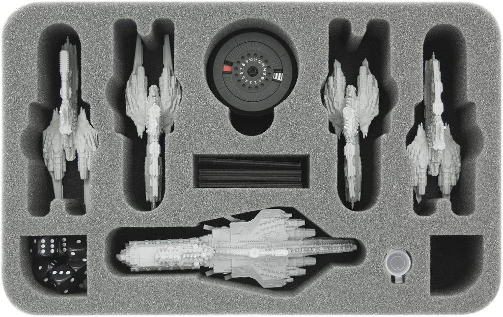 Half-Size Schaumstoff für Schlachtschiffe & Kreuzer Dropfleet Commander