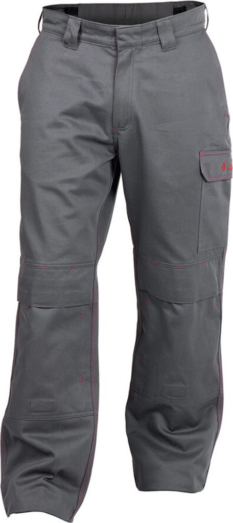 DASSY Arizona Flammhemmende Arbeitshose mit Kniepolstertaschen ZEMENTGRAU Gr.60 Länge: STANDARD