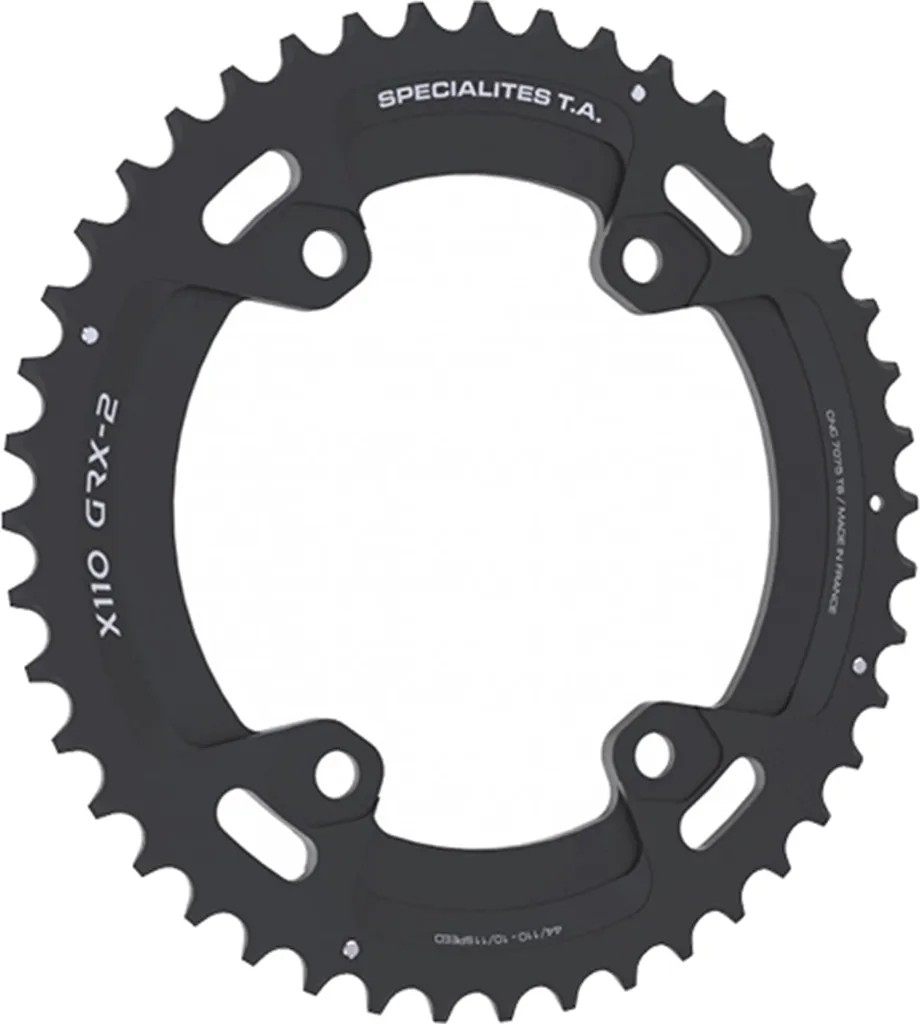 Plateau extérieur 48 dents TA X110 pour transmission Gravel Shimano GRX