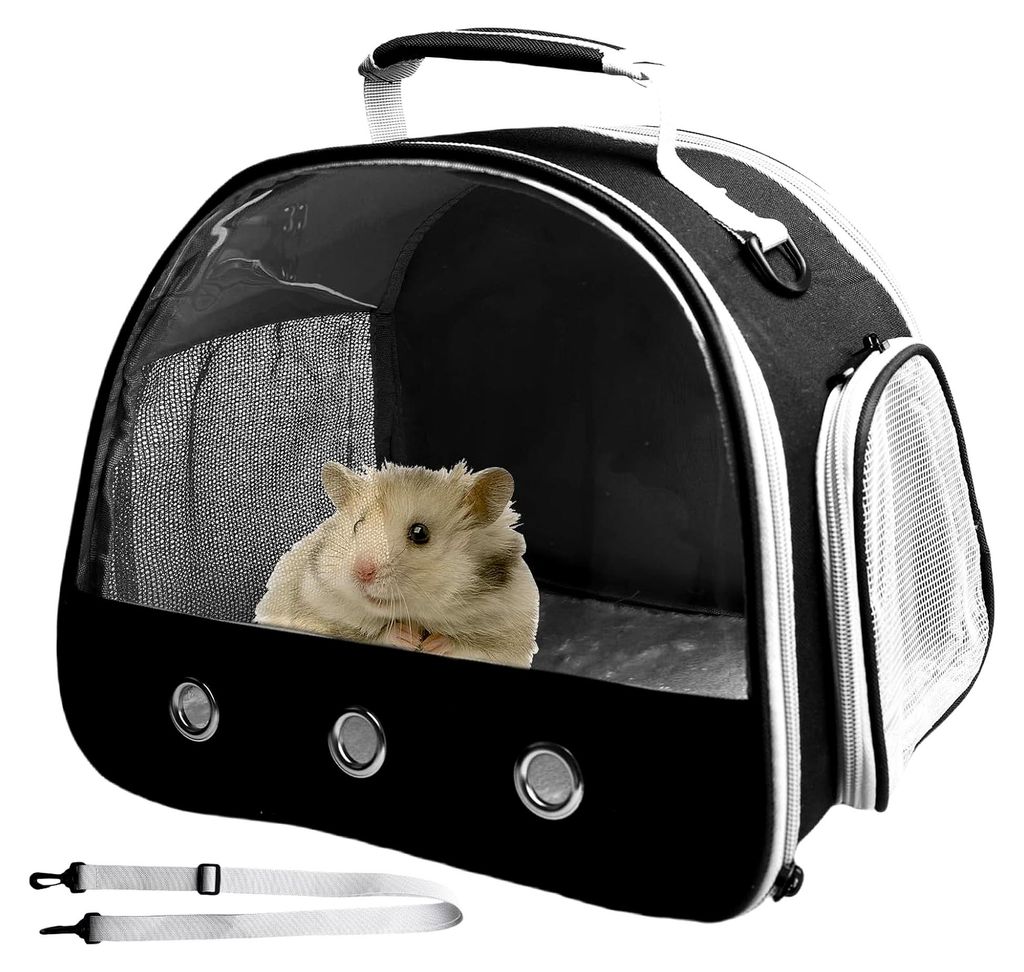 Transportbox für Kleintiere, 30x25x25cm, Tragetasche für Katze und Hund, Faltbare Haustier-Tragetasche mit seitlicher Öffnung