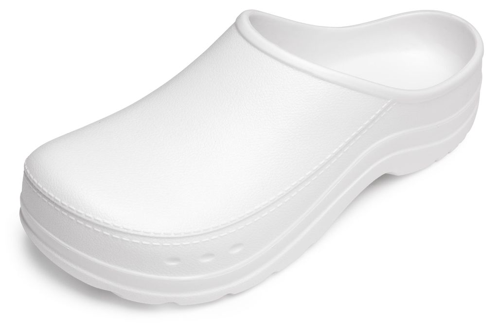 Gartenclogs für Herren Ultraleicht EVA Gartenschuhe LA-CA-ComoMan (Weiß, 41)