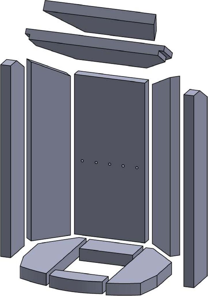 Feuerraumauskleidung - Passend für Oranier Pori 5B** & weitere Kamin & Ofenmodelle inkl. Modellübersicht - Kaminofenauskleidung aus Vermiculite -...