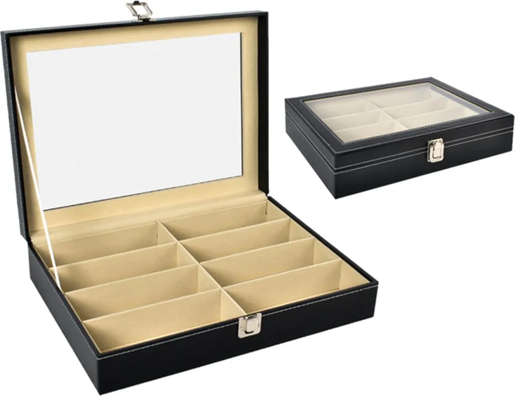 Xiuyer Supporto per occhiali da parete, 4 portaocchiali da sole, organizer da parete per appendere occhiali da sole, porta occhiali da sole