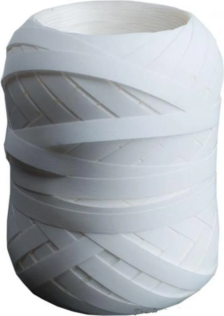 Nastro Kokon 5mm x 60m Bianco Pastello - Fornitura per Fioristi e Negozi