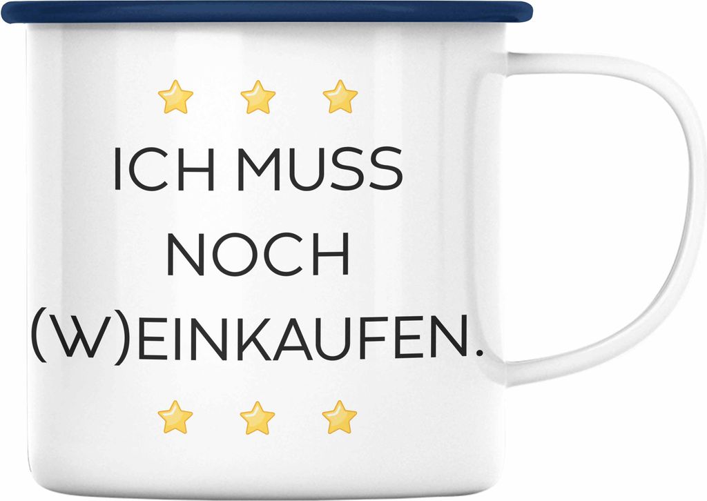 Trendation - Lustige Emaille Tasse mit Spruch für Frauen Männer Arbeit Büro Lustig Emaille Tassen Becher mit Sprüchen Kollegin Geschenk Sarkasm...