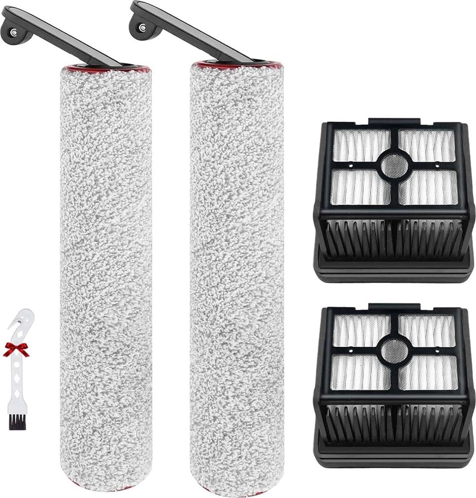 Zubehör für Dreame H12 Pro / H12 Dual: Ersatzteile für Nass- und Trockensauger, 2 rotierende Bürsten + 2 HEPA-Filter + 1 Bürste