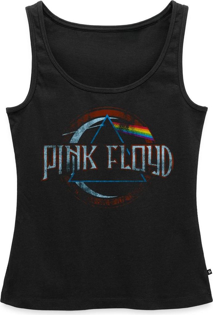 Spreadshirt Pink Floyd Prism Logo Frauen Premium Tank Top, XXL, Schwarz