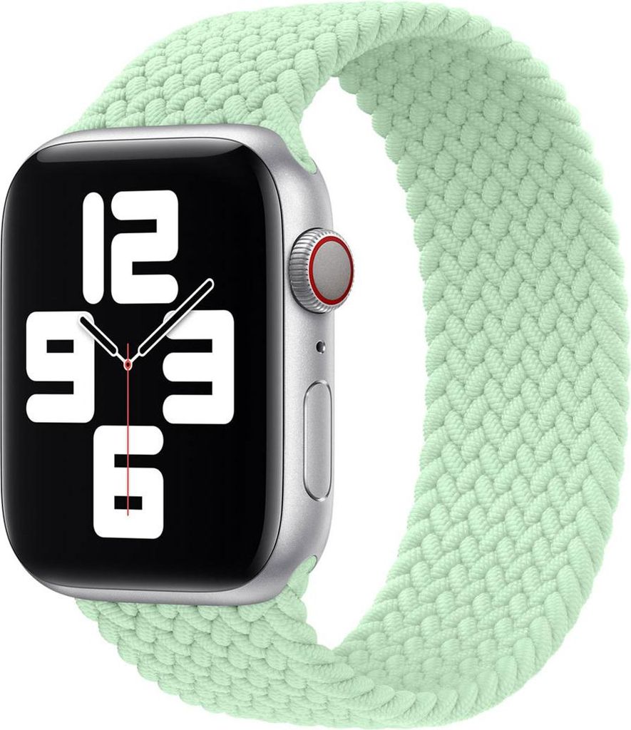 Geflochtenes Solo Loop für das Apple Watch | 44/45/46/49 mm - Größe 9 - Pistachio
