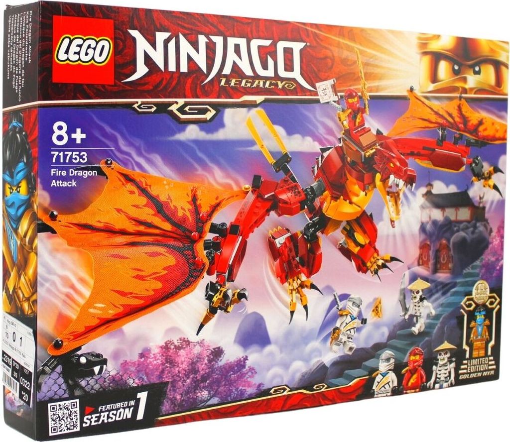 LEGO® Ninjago® 71753 L'attaque du dragon de feu Image du produit 