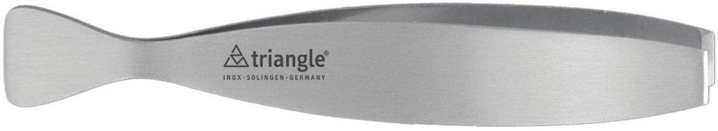 TRIANGLE Grätenpinzette gerade Fasse, satiniert, Länge: 134 mm