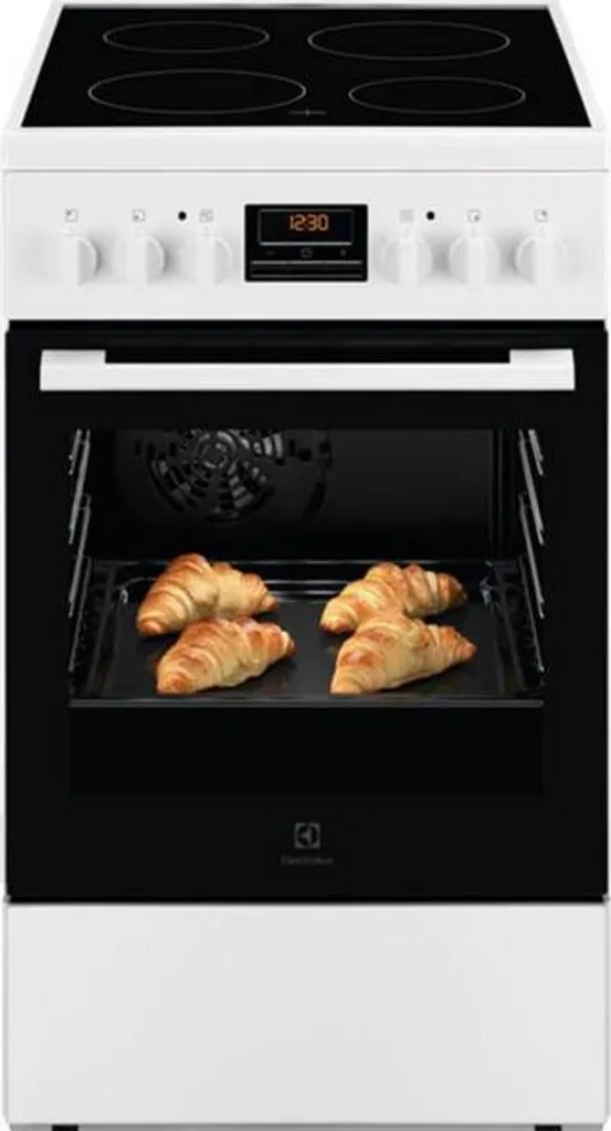 Cuisinière Electrolux LKR524288W avec Plaque de Cuisson Rapide et Four