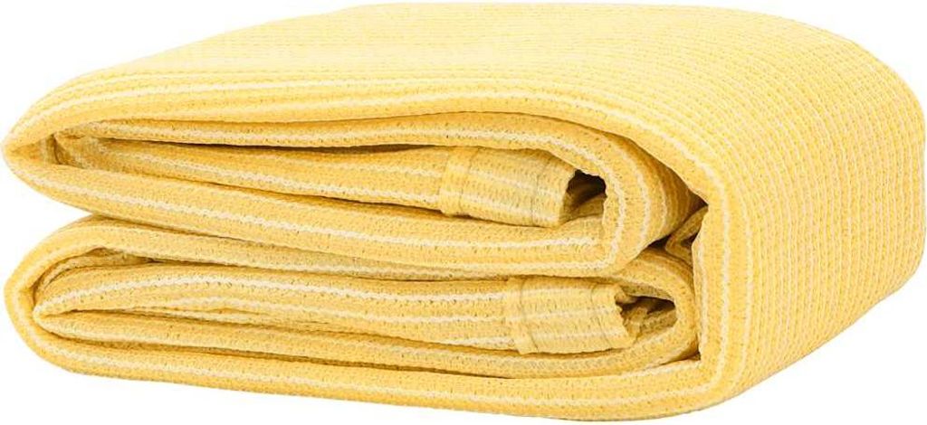vidaXL Zeltteppich Beige 250x250 cm HDPE