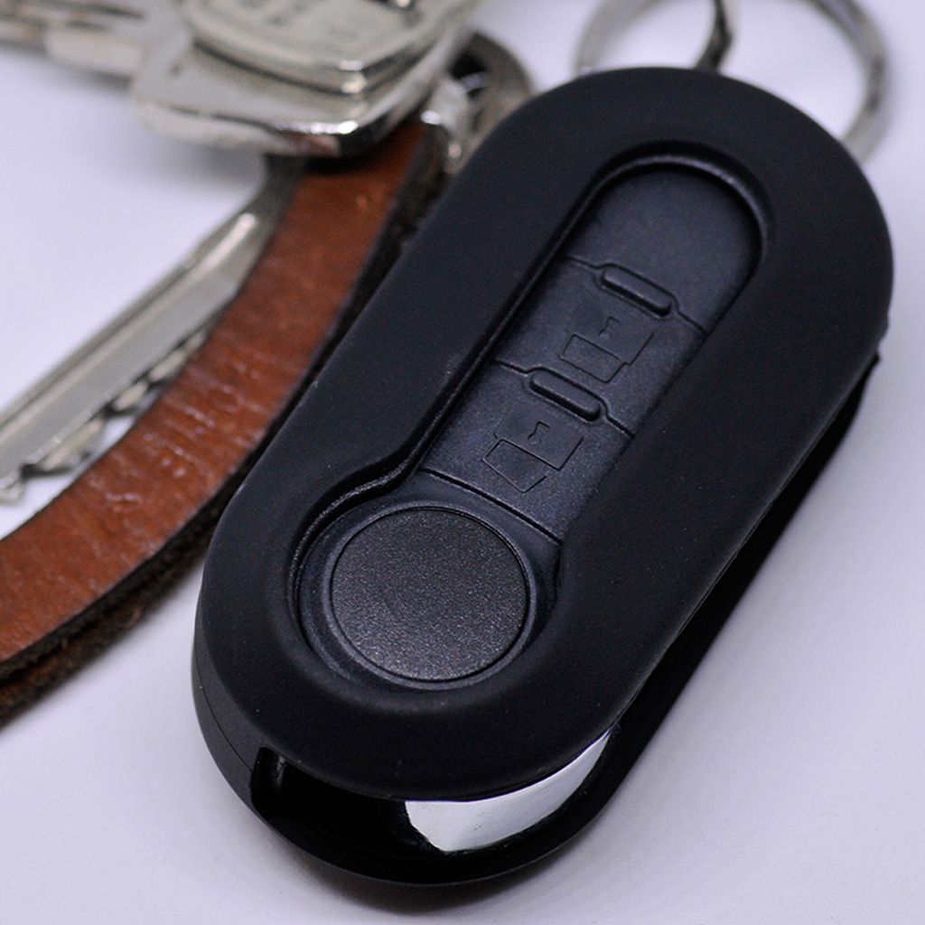 Auto Schlüssel Hülle Silikon Schutz Cover Schwarz Produktbild 