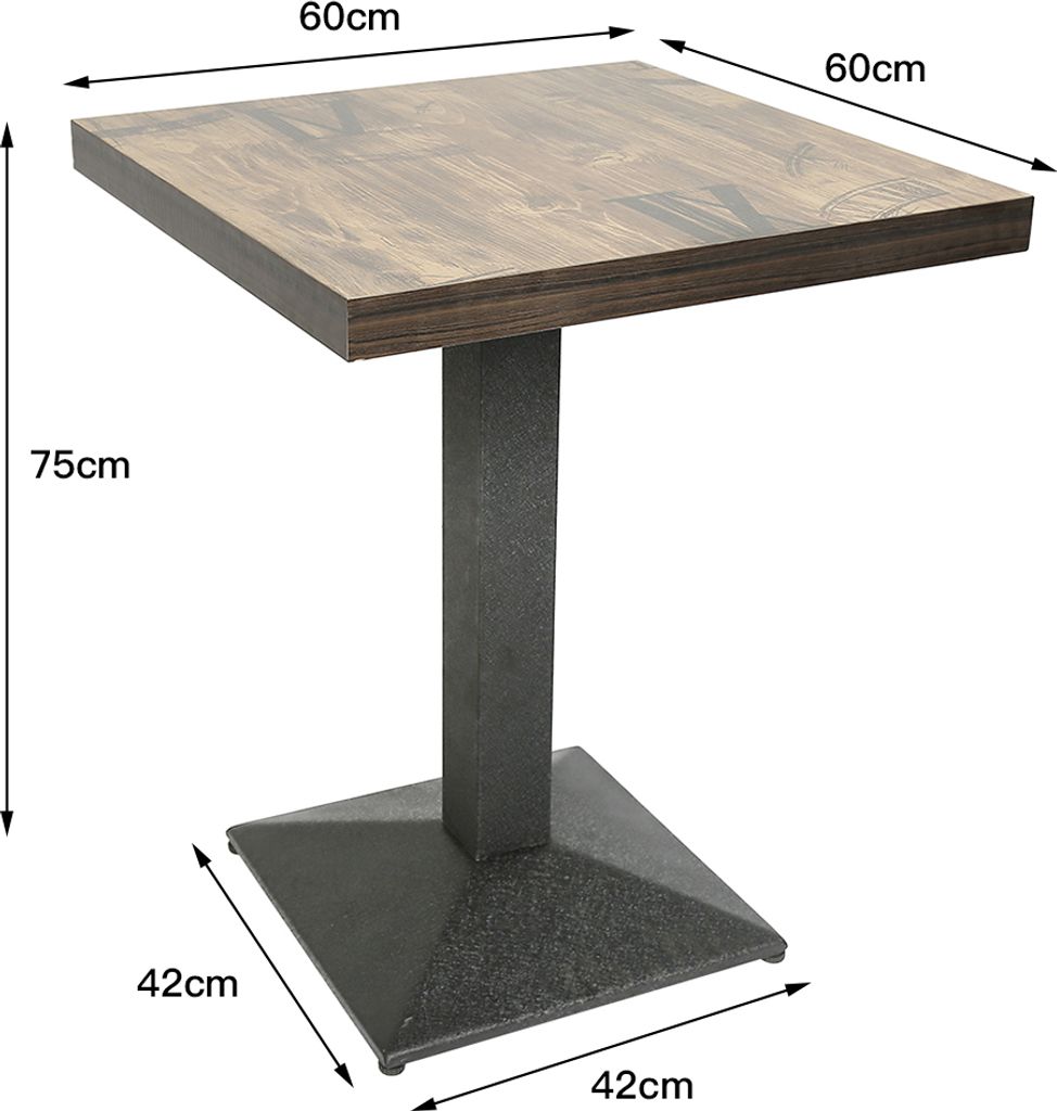 WYCTIN Bartisch Stehtisch Bistrotisch Beistelltisch Produktbild 2