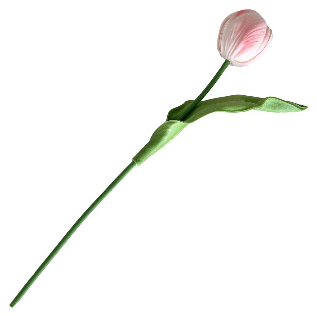 Künstliche Tulpe, 33 cm langer Stiel, realistische PolyurethanKunstblume in täuschend echter Haptik, ideal für Frühling, Ostern, Zuhause, Küch...