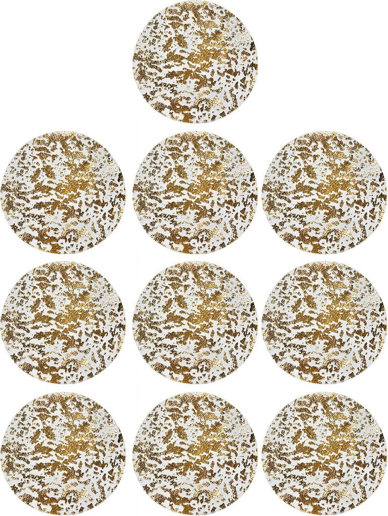 10/20 Stück Tischsets Goldfolie Mesh Gepresste Einweg-Tischsets Rutschfeste, hitzebeständige Küchentischsets Partydekorationen